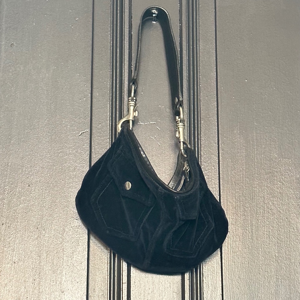 vintage Miu Miu velour shoulder bag